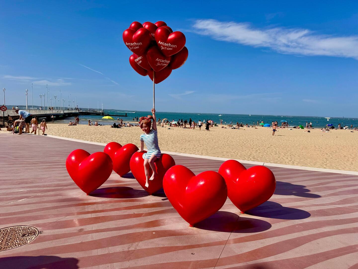 die Strandpromenade von Arcachon