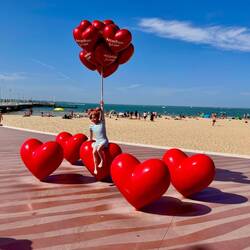 die Strandpromenade von Arcachon