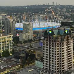 Blick auf das BC Place – weltbekannt seit den Olympischen Winterspielen 2010