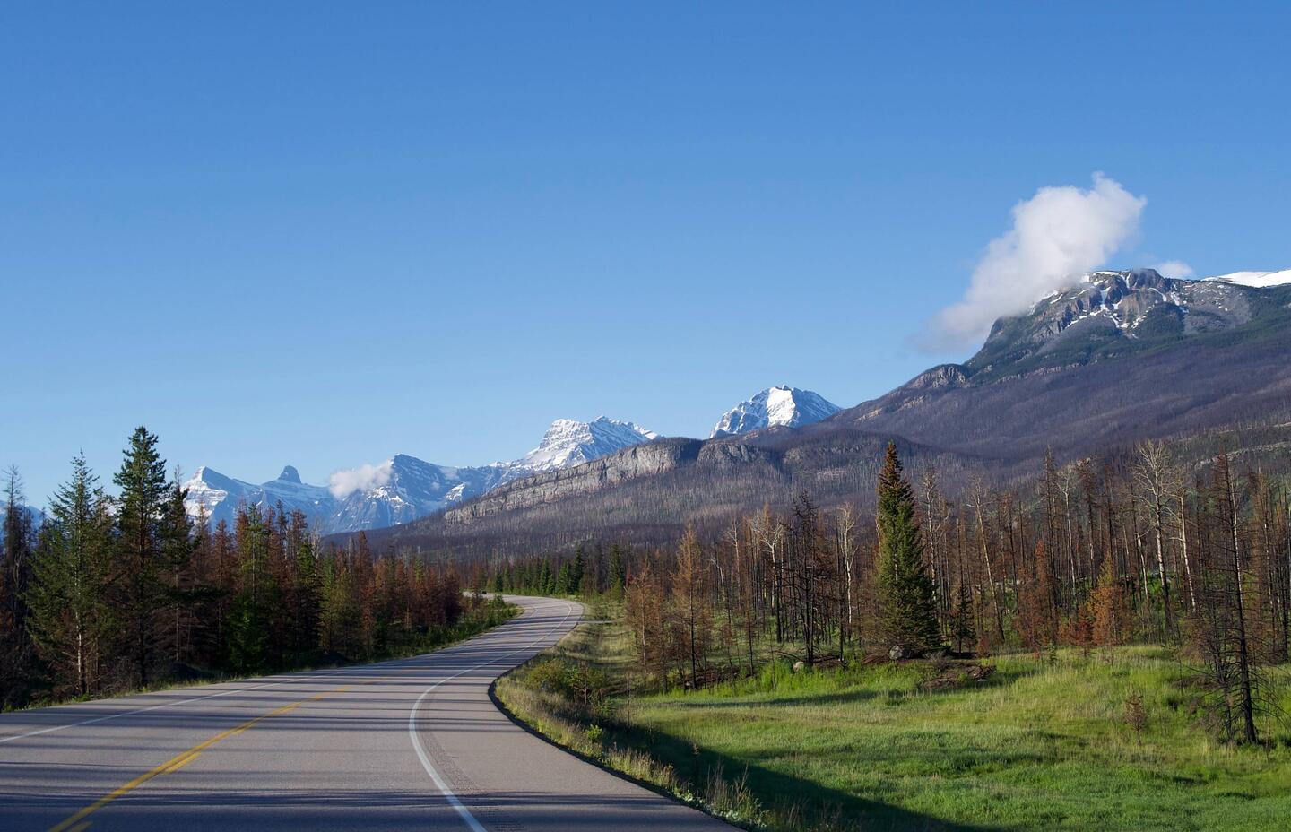 Vertrek vanuit Jasper dorp