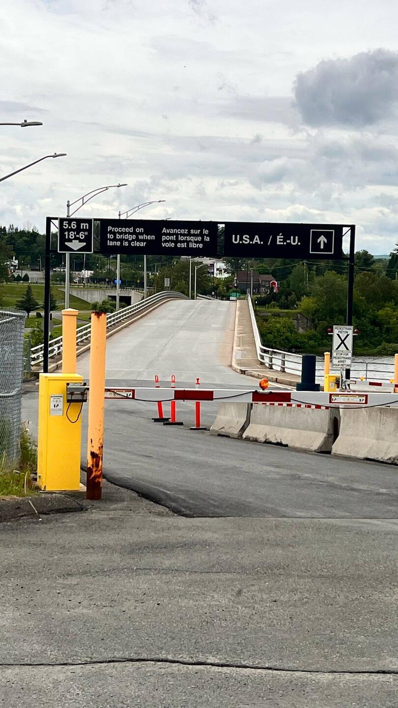 An der Grenze Canada Amerika
