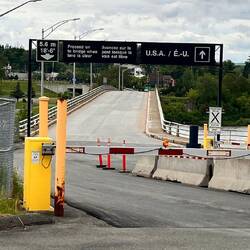 An der Grenze Canada Amerika