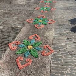 Got yelled at for walking over the bridge while they were creating these.