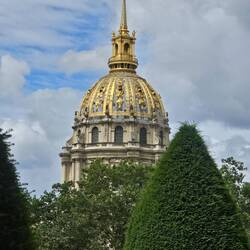 The dome church where Napoleon Bonaparte's body resides