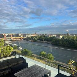 Aussicht auf die Oberbaumbrücke.