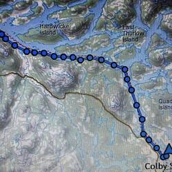 My Inreach track today.