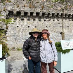 Near the Spanish Arch, a 16th century landmark and part of the medieval city walls