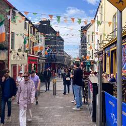 One of the many bustling downtown walking streets