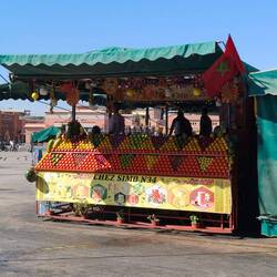 El fna market in the morning