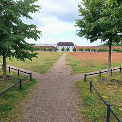 Typische Sichtachse mit Blick auf die Kreismusikschule Johann Matthias Sperger