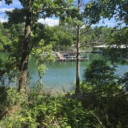 Right on the lake