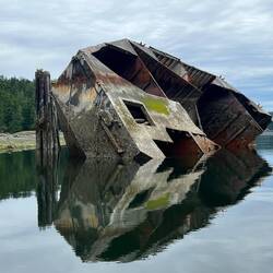 Maybe part of an old barge?