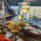 Abendessen am Pier...