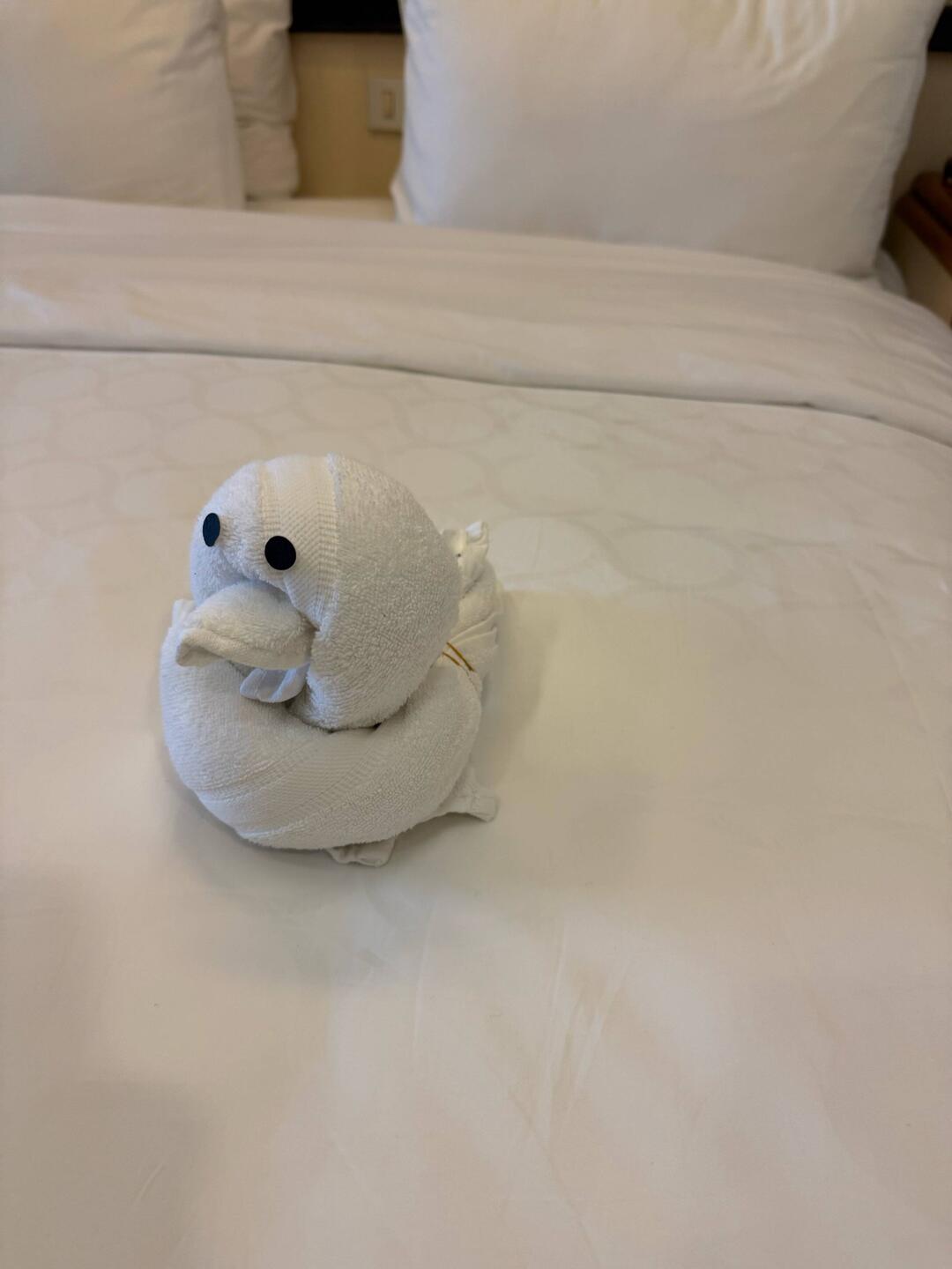 Towel art. There's always towel art!