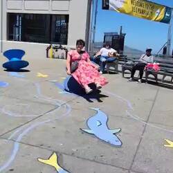Horizontal hula hooping