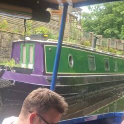Will caught a ride on the volunteer run trip boat to a Sunday Session at Standedge