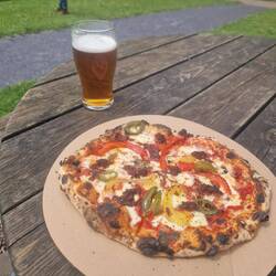 Scrumptiousness from Cuckoo Pizza pop up and the visitor centre bar