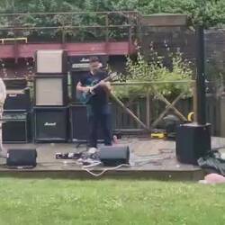 One of the live music acts at the Sunday Session