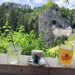 Pause mit Schlossblick