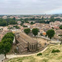 La ville de Carcassonne vue depuis la cité