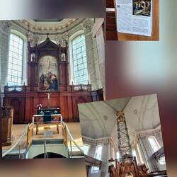In der Schelfkirche (eine der wenigen Barockkirchen Norddeutschlands)