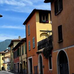 Colorful street near Iseo