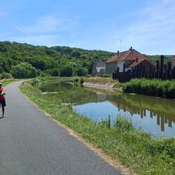 am Kanal Richtung Saarbrücken