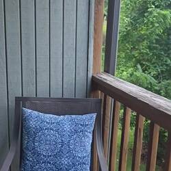 Our deck is very private