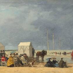 Boudin: Badezeit in Deauville