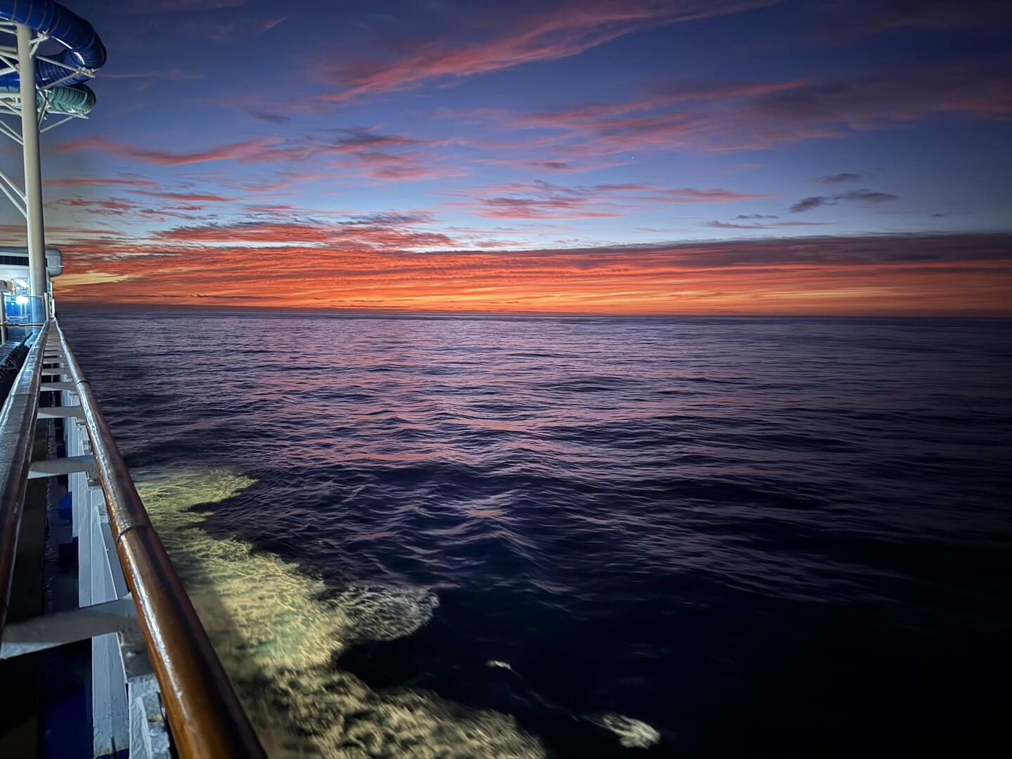Pre dawn over the Pacific