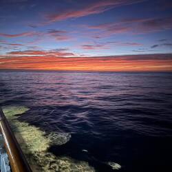 Pre dawn over the Pacific