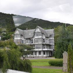 Hotel in Sjøholt um 1900; Gast Wilhelm II
