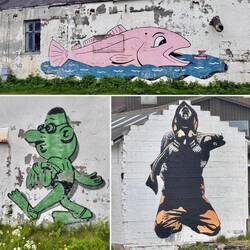 Street Art soll dem Ort wieder etwas Leben einhauchen.