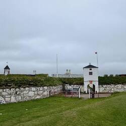 Vardøhus Festung, ursprünglich aus dem 14. Jahrhundert, sternförmig gebaut.