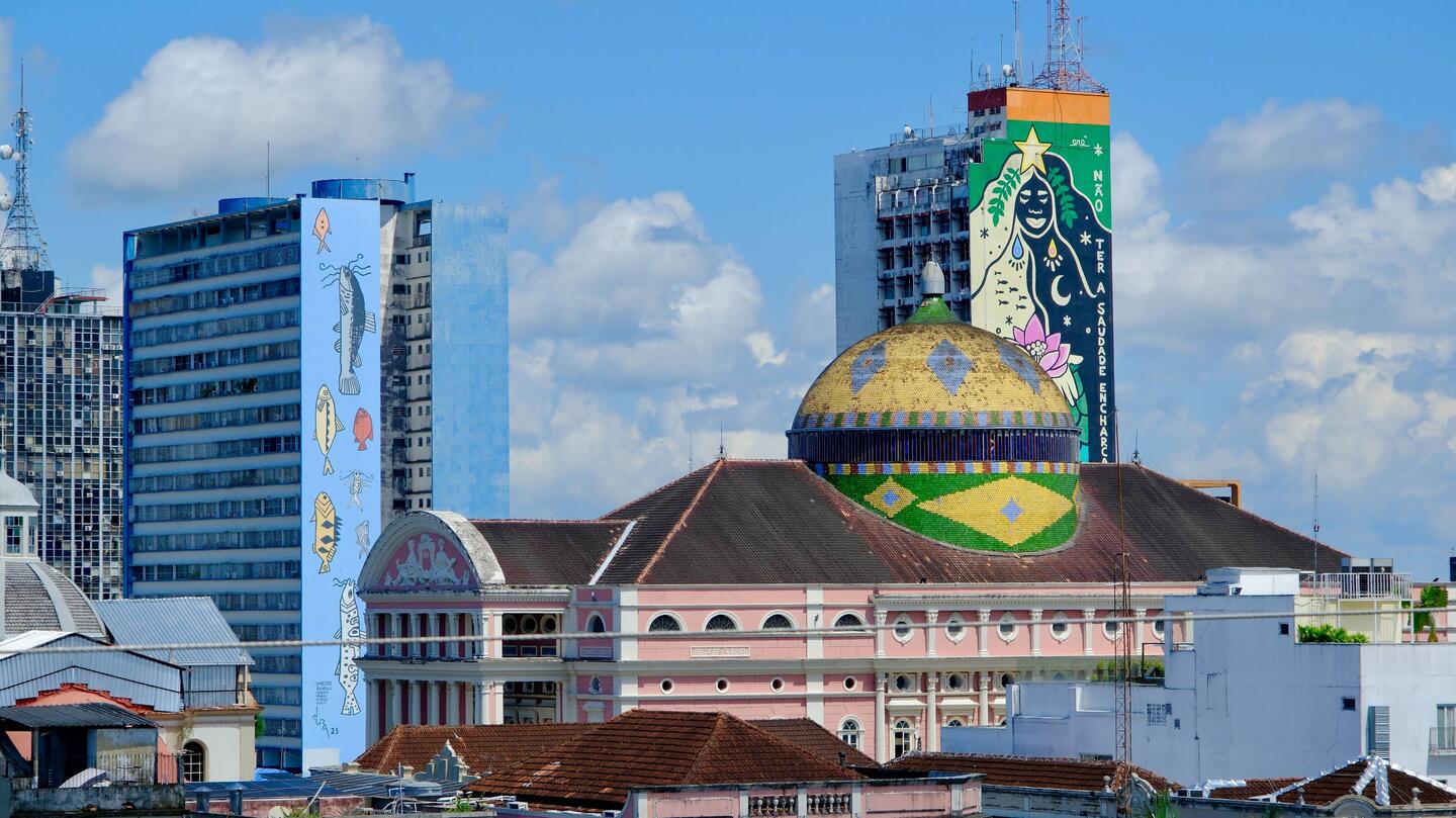 Manaus, die Hauptstadt der Region Amazonas - Blick aus unserem Hotelzimmer