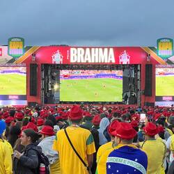 Public Viewing am Strand
