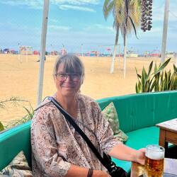 Pause in der Strandbar