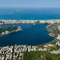 Blick auf die Lagune und den Ipanema Strand