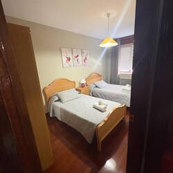 My room in our four bedroom apartment. It has a terrace that was too hot at first, then too wet.