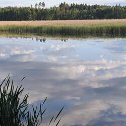 Welch ein Abendhimmel, welch eine Spiegelung