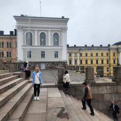 The start of our "Finntastic Walking Tour" around Helsinki
