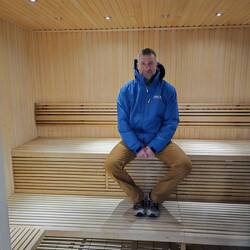 We will be spending time in the sauna later ...