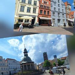 Unten: Wasserkunst diente früher als zentrales Wasserwerk zur Trinkwasserversorgung der Stadt.