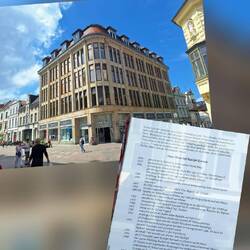 Das historische Stammhaus der Karstadt-Kaufhäuser in Wismar, 1907 errichtet