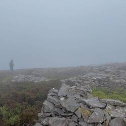 Und am Nachmittag der Nebel des Grauens auf dem Yr Eifl
