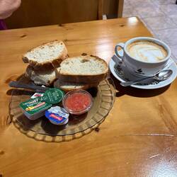 Switched it up for breakfast. Glad we got coffee here.