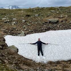 im Schnee baden...