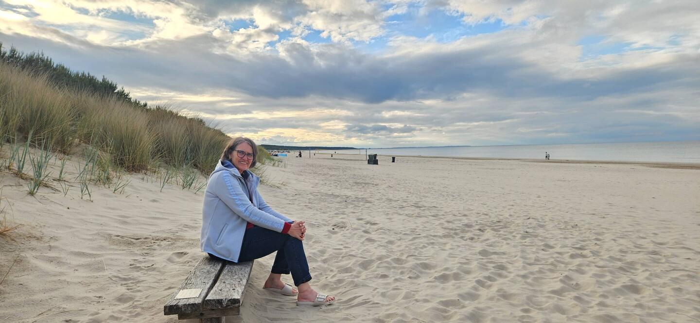 Der Strand vom Campingplatz
