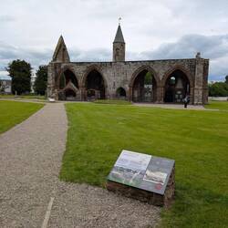 Und an der Kirchruine in Fortrose.
