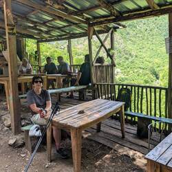 Cafe on the track near Blue Eye